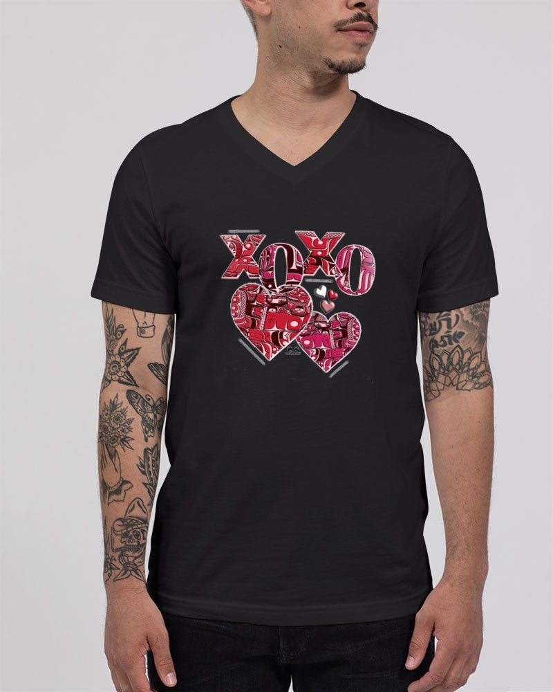 XOXO V2024 Unisex Jersey V-Neck Tee | Bella + Canvas